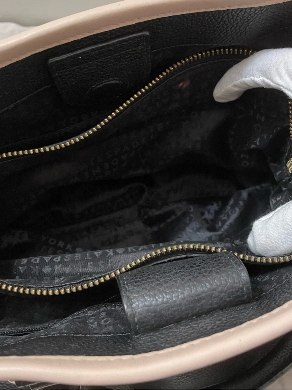 Kate Spade | Ward Place ‘Evangelie’  Black and Pink Satchel Handbag
